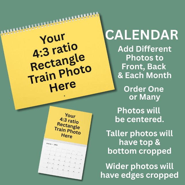 Foton i Tåg 12 månader Kalender (Skapare uppladdad)