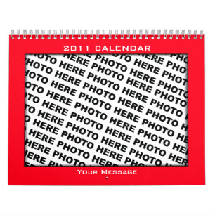 Foton Infoga kalender 2011 Mall Färg Ram
