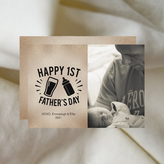 Foton lycklig 1:a Fars dag (Skapare uppladdad)