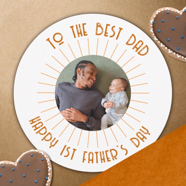 Foton lycklig första Fars dag (Skapare uppladdad)