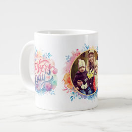 Foton lycklig Mors dag Jumbo Mugg