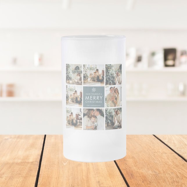 Foton med flera Helgdag | GOD JUL | Gått Frostat Ölglas (Skapare uppladdad)