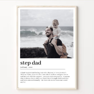 Foton med Pappa-definitionsminimal Anpassningsbar Poster