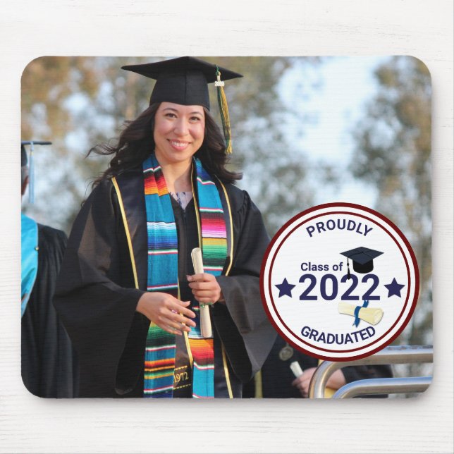 Foton med studenten-dagen med år musmatta (Framsidan)