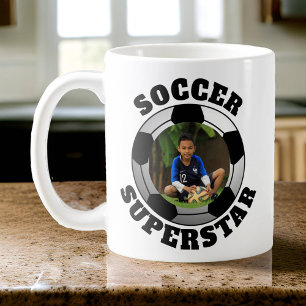 Foton med superstjärna kaffemugg