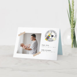 Foton och meddelande om Fars dag första gången Pap