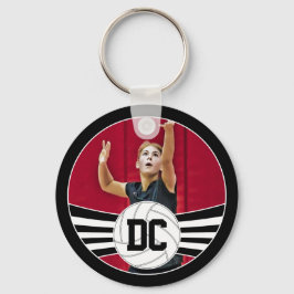 Foton och siffror eller Anpassningsbar av volleyba Nyckelring