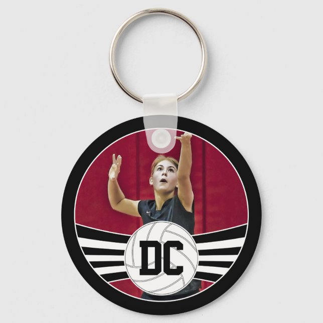 Foton och siffror eller Anpassningsbar av volleyba Nyckelring (Framsida)