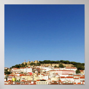 Foton om arkitekturen i Lissabon Miradouro Castle  Poster