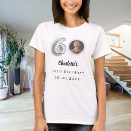 Foton på 60-årsdagen silver t shirt