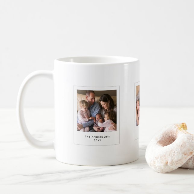 Foton på kvadratfoten Stil Kaffemugg (Med munk)