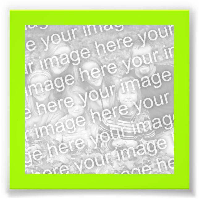 Foton Ram i Bright Gult Grönt (Framsidan)