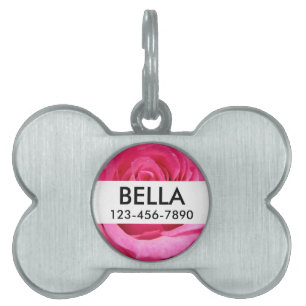 Foton rosa ros Bröllop Namnbricka Husdjur