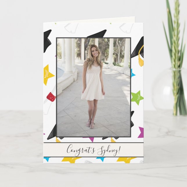 Foton studenten Firande Kort (Framsida)