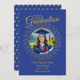 Foton Studenten Star-meddelande (Blue & Guld) Meddelande