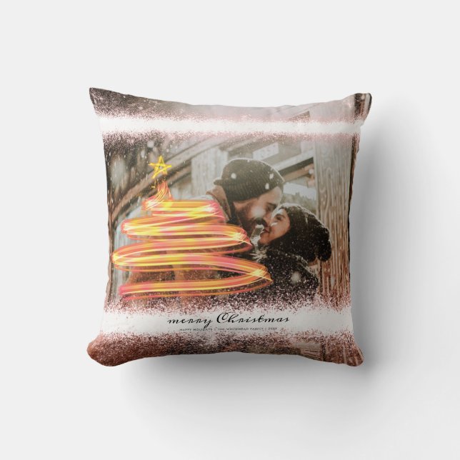 Foton till Glitter i Glow Julgran Star Kudde (Framsida)