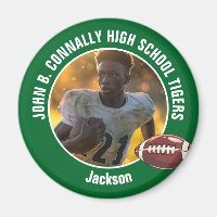 Foton till grönt High School Football Player