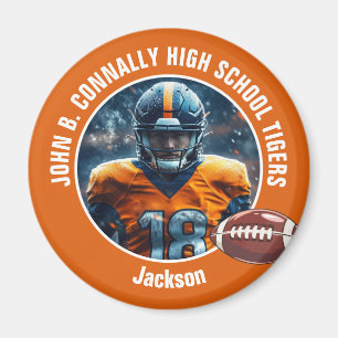 Foton till orange High School Football Player Magnet