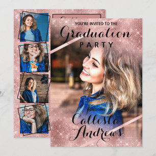 Foton till Studenten i ro i Glitter Inbjudningar