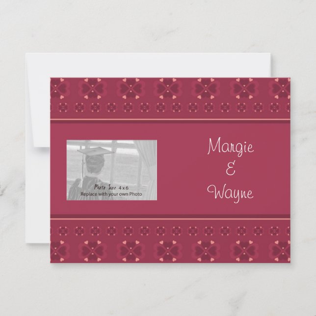 Fotonotkort med kuvert inbjudningar (Framsida)