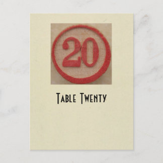 Fotonummer 20 bord-kort vykort