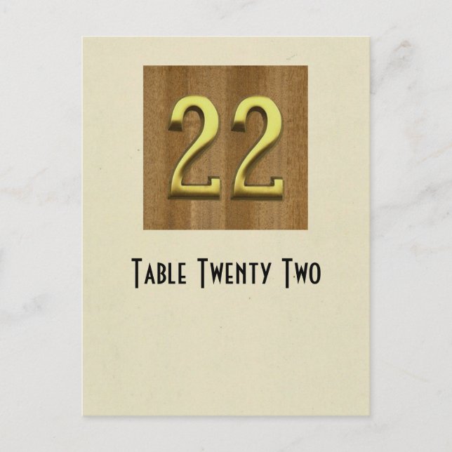 Fotonummer 22 bord-kort vykort (Framsida)