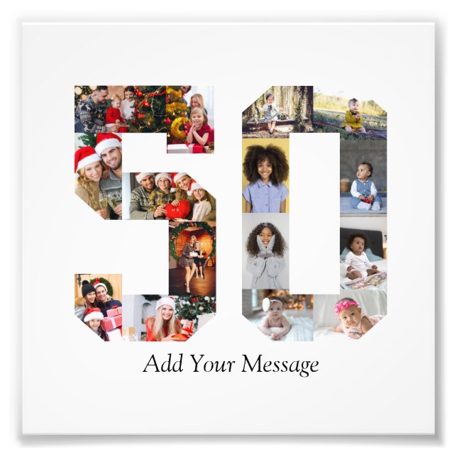 Fotonummer 50-kollage fototryck (Framsidan)