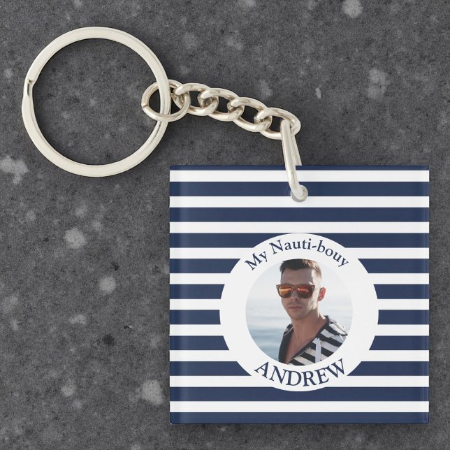 Fotonyckelkedjan Navy Blue Nautical Boykompis Phot (Skapare uppladdad)