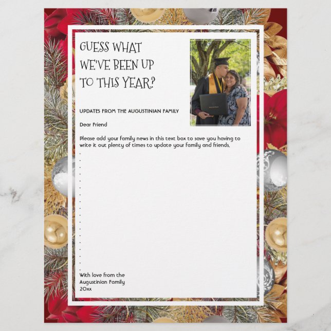 Fotonyhetsbrev | CHRISTMAS WREATH | Familj Brevhuvud (Framsida)