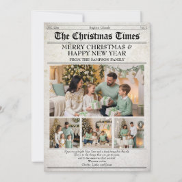 Fotonyhetsbrev om familjejultidningar julkort