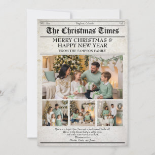 Fotonyhetsbrev om familjejultidningar julkort