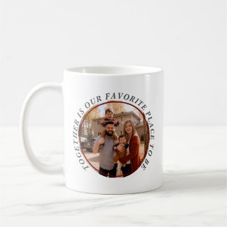 Fotooffert för modern familj kaffemugg