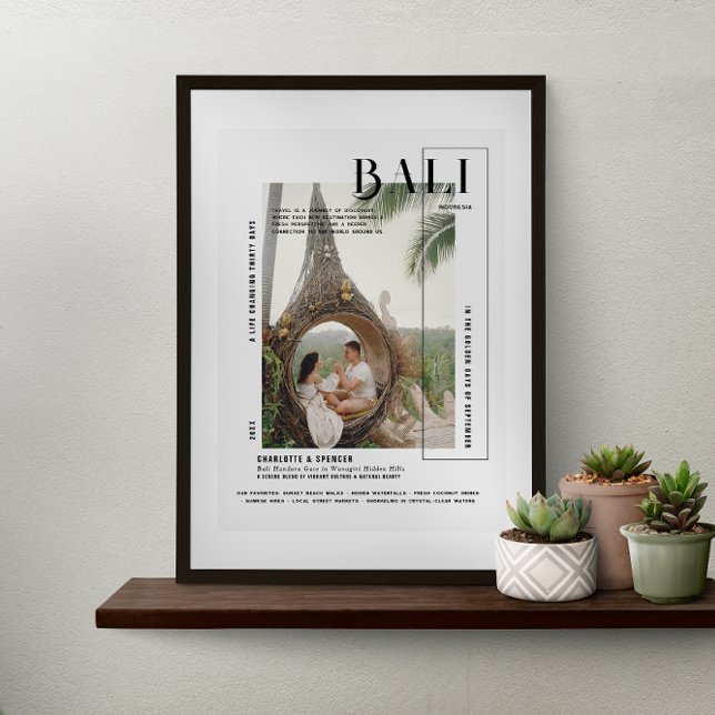 Fotoögonblicksbild | Modern Travel Travel Keepsaké Poster (Skapare uppladdad)