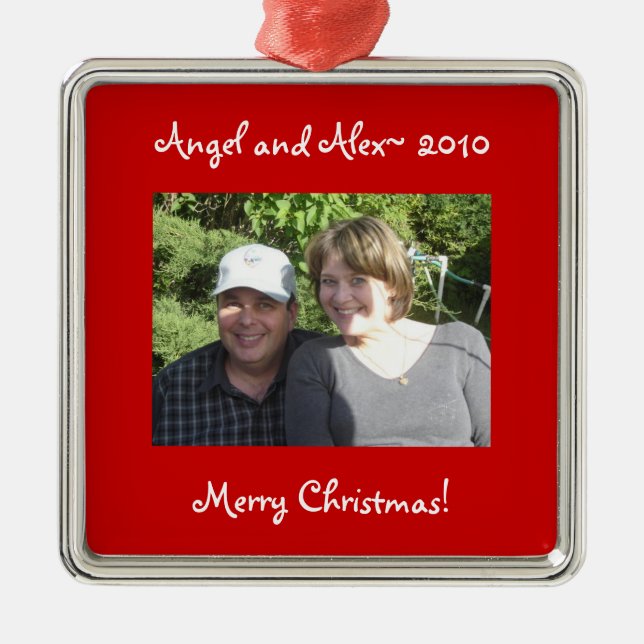 Fotoorange Julgransprydnad Metall (Framsidan)