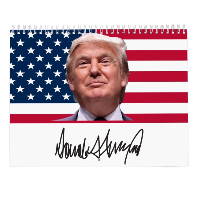 Fotoordförande Donald J Trump Calendar Kalender (Baksida)