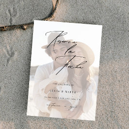 Fotoöverlägg Enkel datumreservation Bröllop Spara Datumet