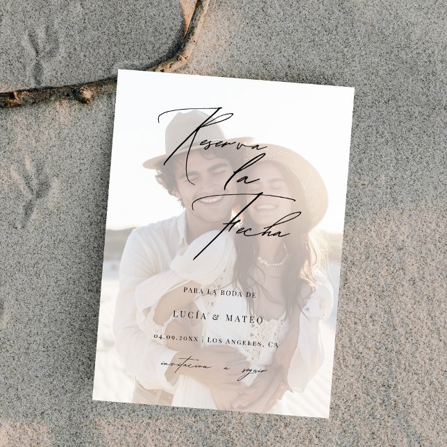 Fotoöverlägg Enkel datumreservation Bröllop Spara Datumet (Skapare uppladdad)