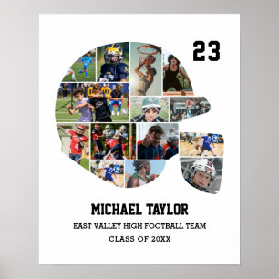 Fotopaket i fotbollsteamet Senior Studenten Gift P Poster