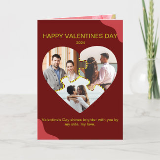 Fotopappat gratulationskort för Lycklig-Valentines Kort