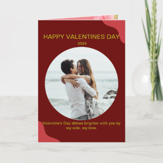 Fotopappat gratulationskort för Lycklig-Valentines Kort