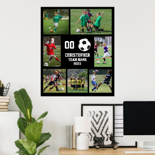 Fotopassage för fotbollslag Namn Poster