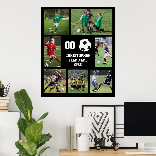Fotopassage för fotbollslag Namn Poster (Hemmakontoret)
