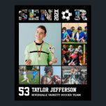 Fotopassage för fotbollsspelare - hög nattsport poster<br><div class="desc">Personlig fotbollsspelare: Högre fotosamlingsplats för idrottsman och fotbollsspelare. Anpassadets fotogåva är en perfekt för en överordnad kväll, sportutmärkelsen eller födelsedagspresent till din idrottsman son, dotter eller student. Det är ett underbart sätt att visning dyrbara stunder och minnen från deras idrottsspel. Poster innehåller en samling foton och kan anpassas med namn,...</div>