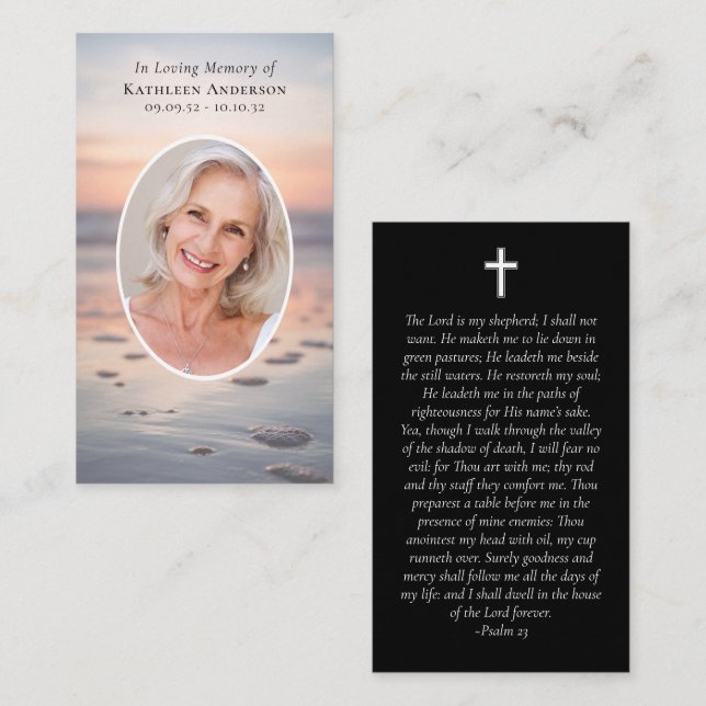 Fotopassakort för minnesanteckning över oceanen (Fram/baksida)