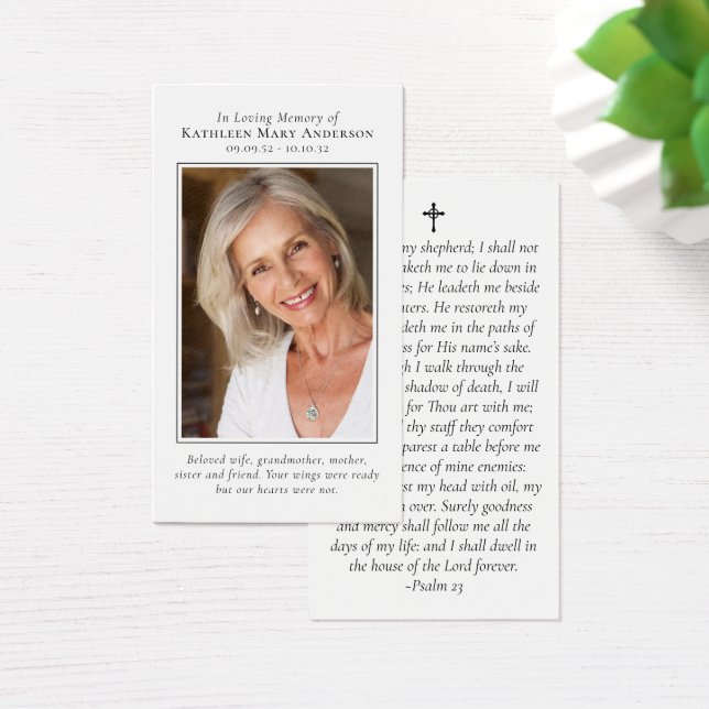 Fotopatoriskt Prayer-kort Visitkort (Skivbord)