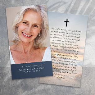 Fotopatortet Sunrise Memorial Prayer Card