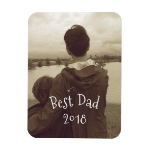 Fotopatortjänst i Pappa, bästa-Fars dag, med ettår Magnet