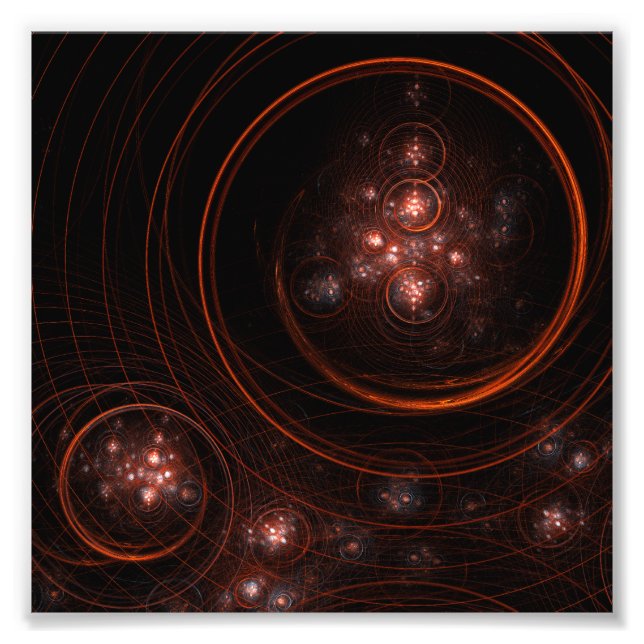 Fotopatrering av Starlight Abstrakt Art Fototryck (Framsidan)