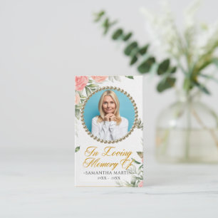 fotopatsterkort för botaniska Rosy Visitkort