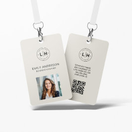Fotopersonal för Modern Logotyp med visitkort